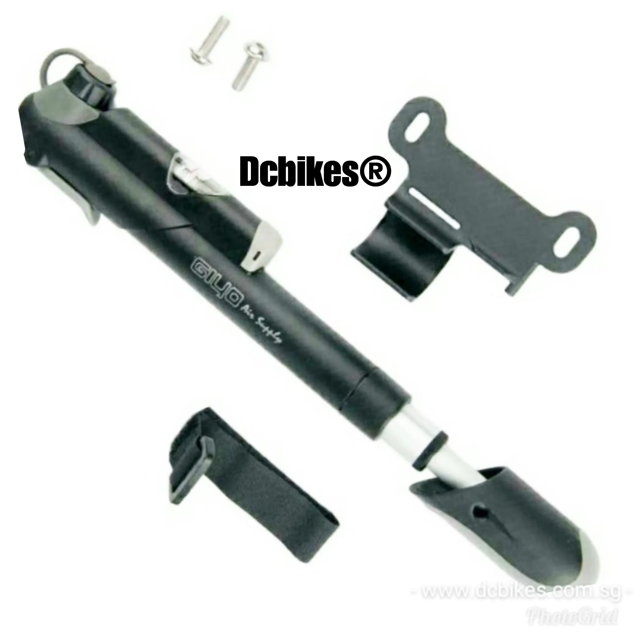 Mini Portable Hand Pump   Pressure Gauge For Presta Or Schrader Valve 100psi