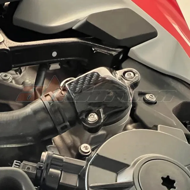 Motorcycle Side Water Coolant Reservoir Pump Cover For Bmw S1000rr 2019-2022 S1000xr 2021-2022 Carbon Fiber 100%
