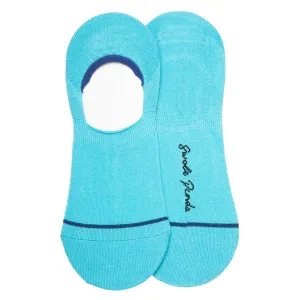 Neon Blue No-Show Bamboo Socks by Swole Panda, Size 7-11