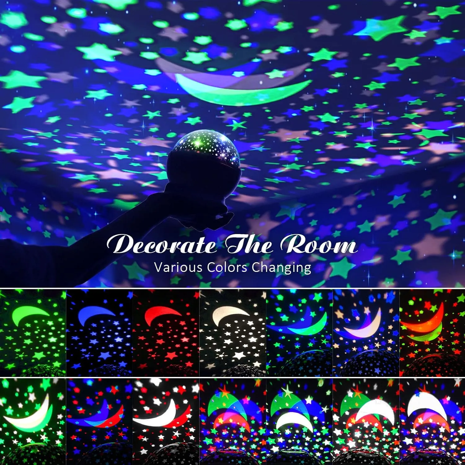 New Star Master Night Light Projector with 9 Modes! Amazing effects light up any room!