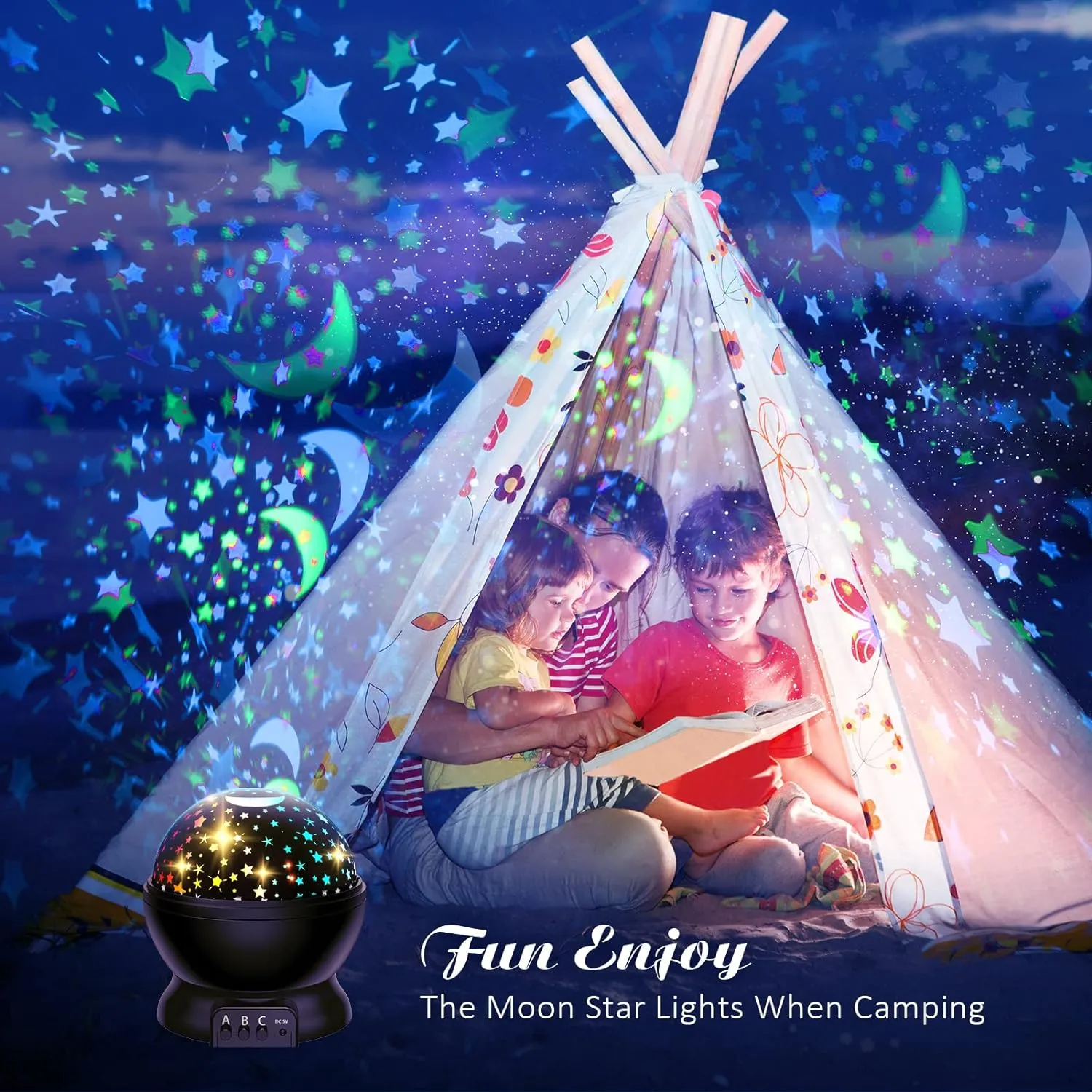 New Star Master Night Light Projector with 9 Modes! Amazing effects light up any room!