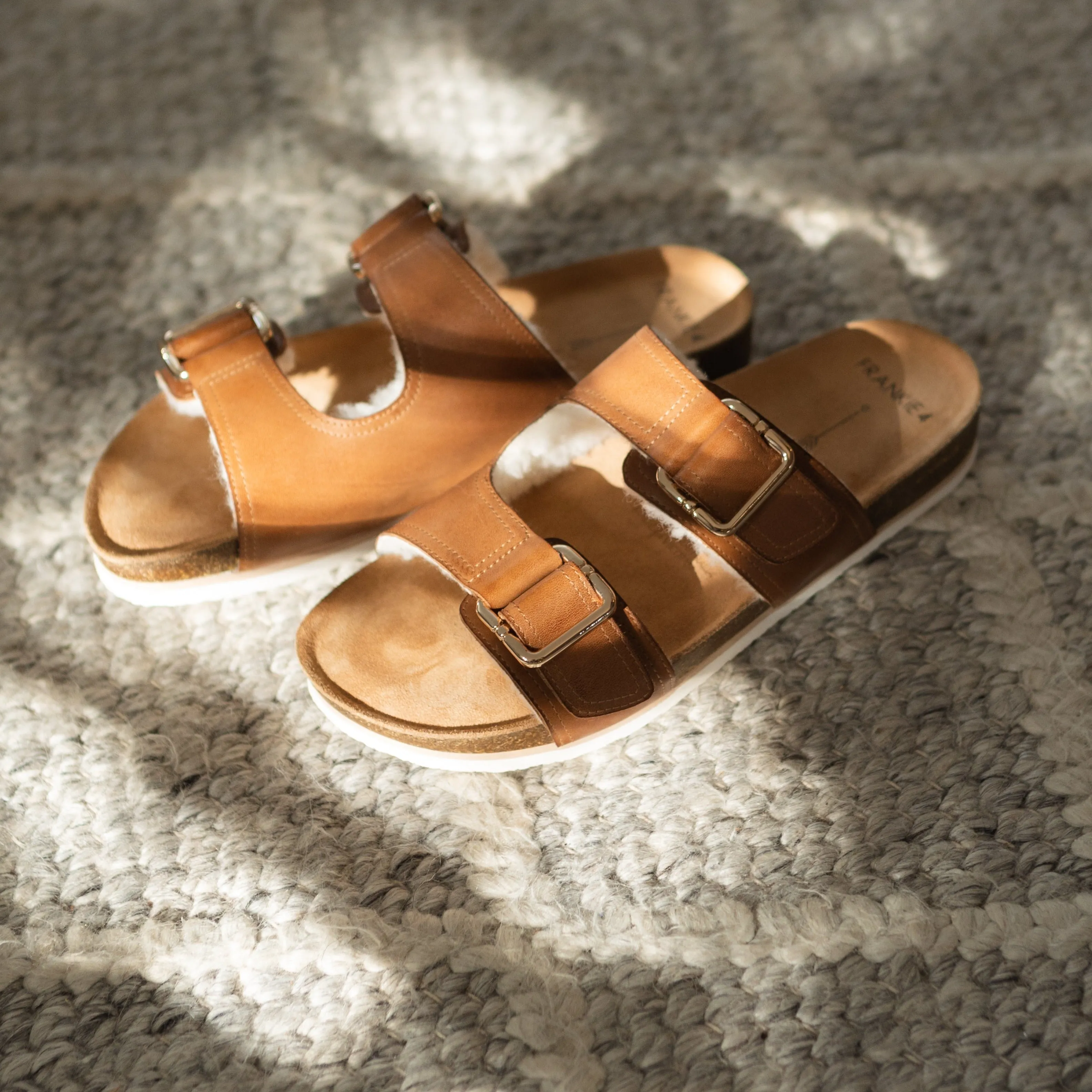 Nico Cognac Shearling