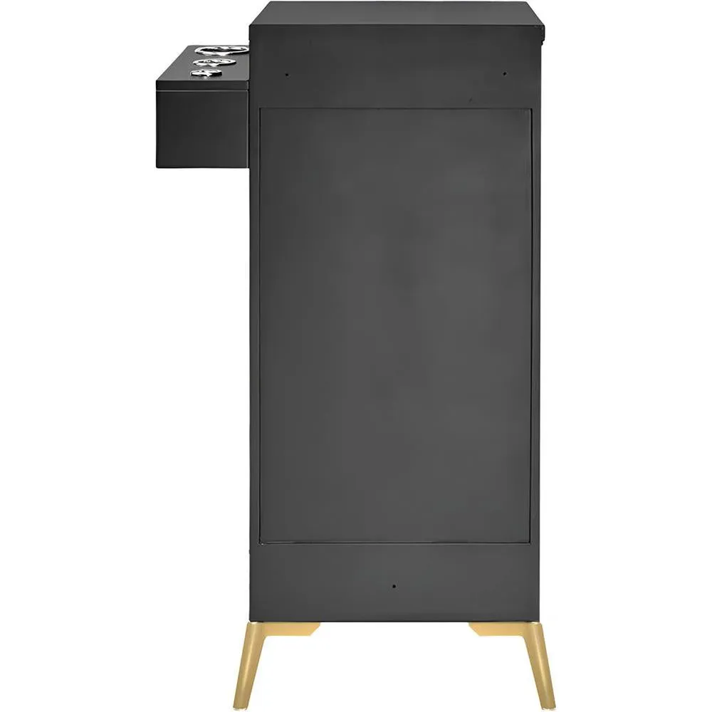 Noelle Free-Standing Styling Station / Black by Deco Salon Furniture