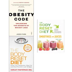 Obesity Code, Body Reset Diet and Smoothies 3 Books Collection Set