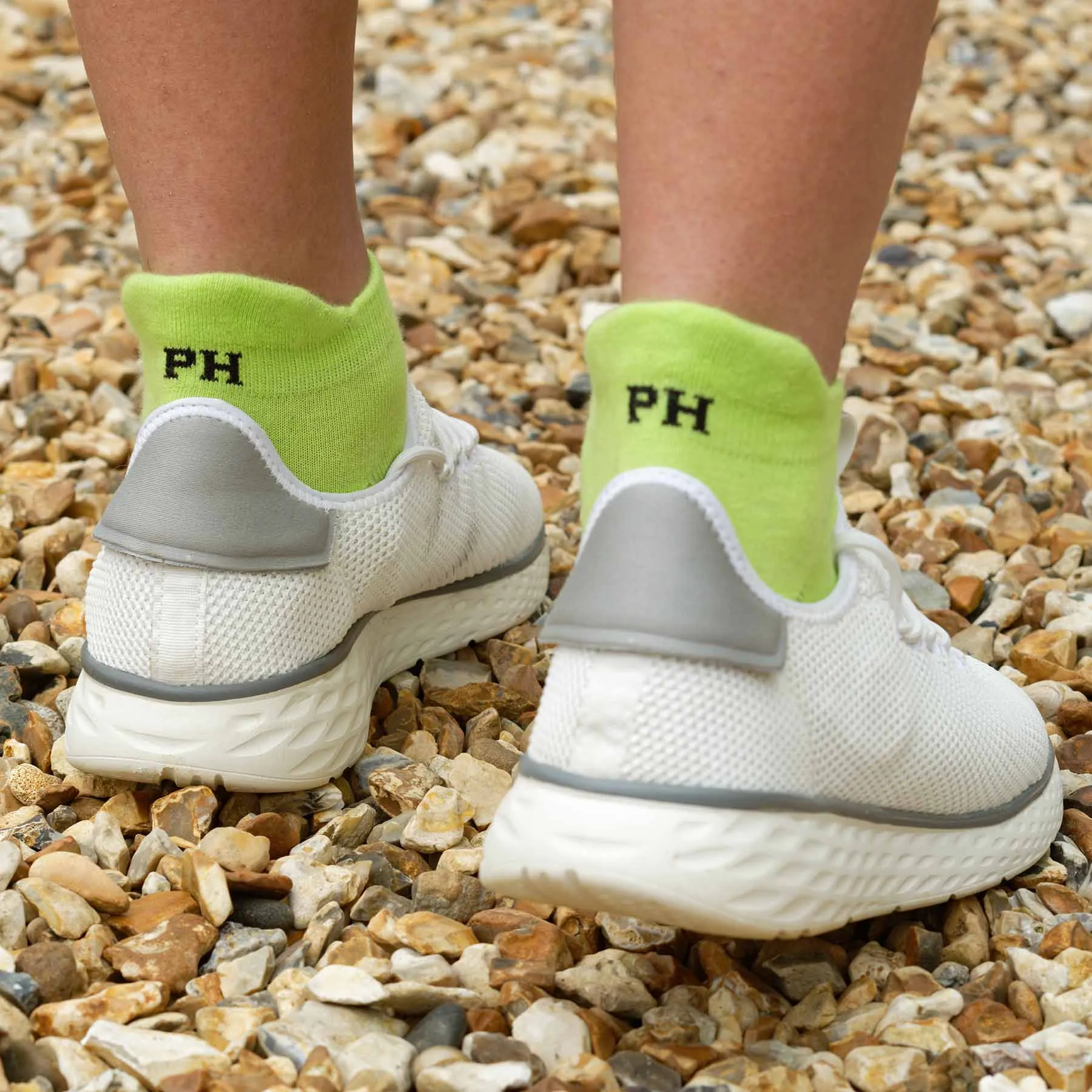 Organic Cotton Men's Trainer Socks | Neon