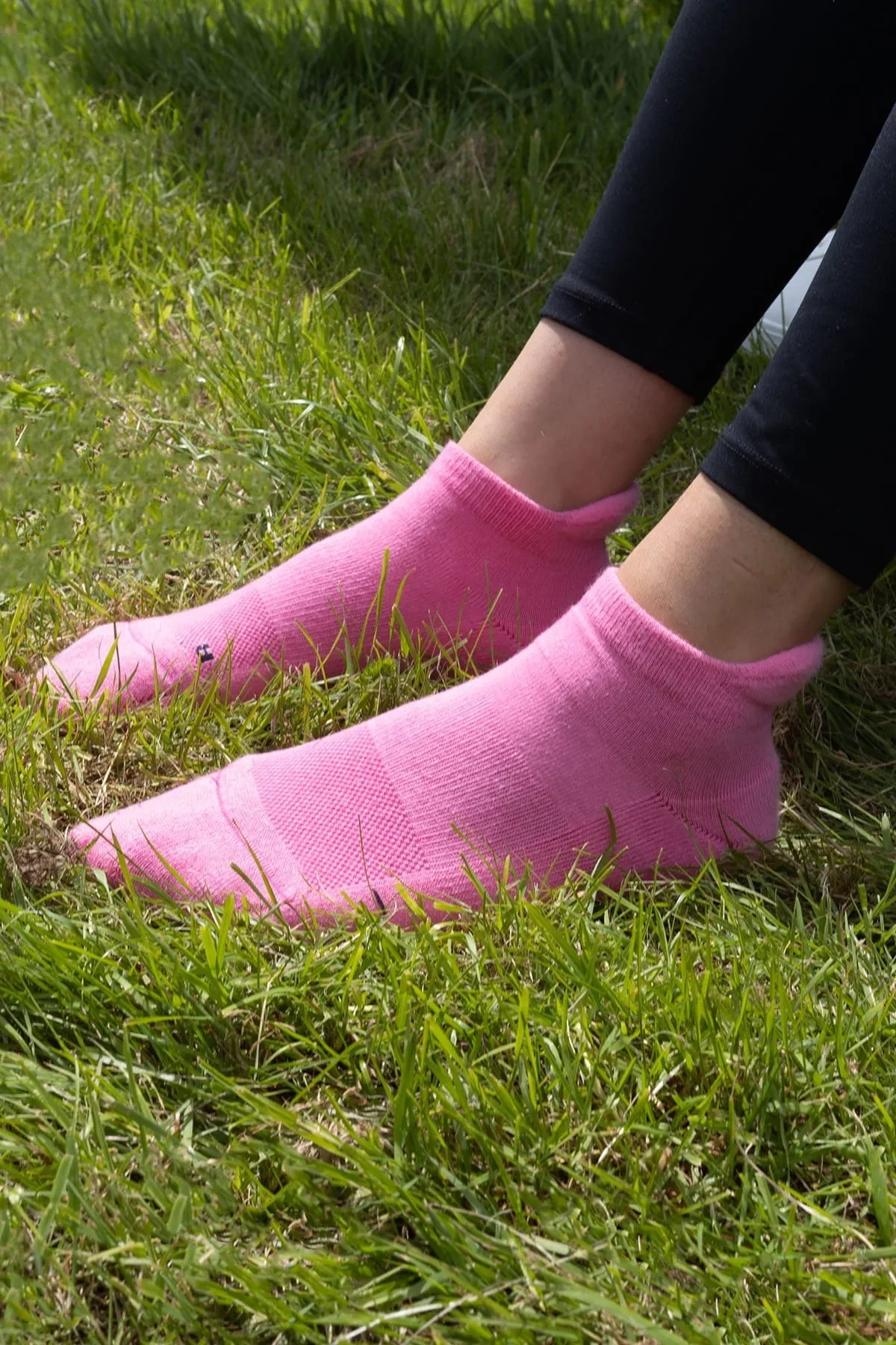 Organic Cotton Women's Trainer Socks | Pink