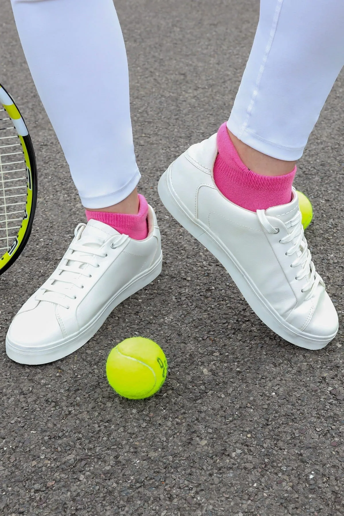 Organic Cotton Women's Trainer Socks | Pink