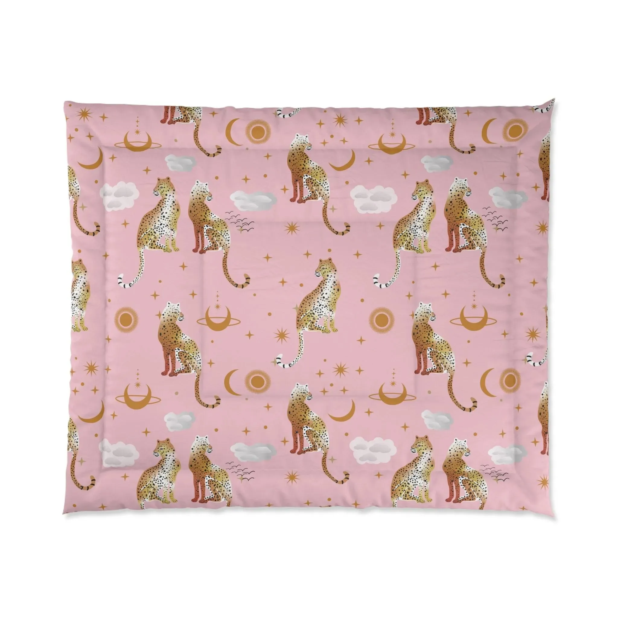 Pink Leopard Pair Comforter