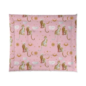 Pink Leopard Pair Comforter