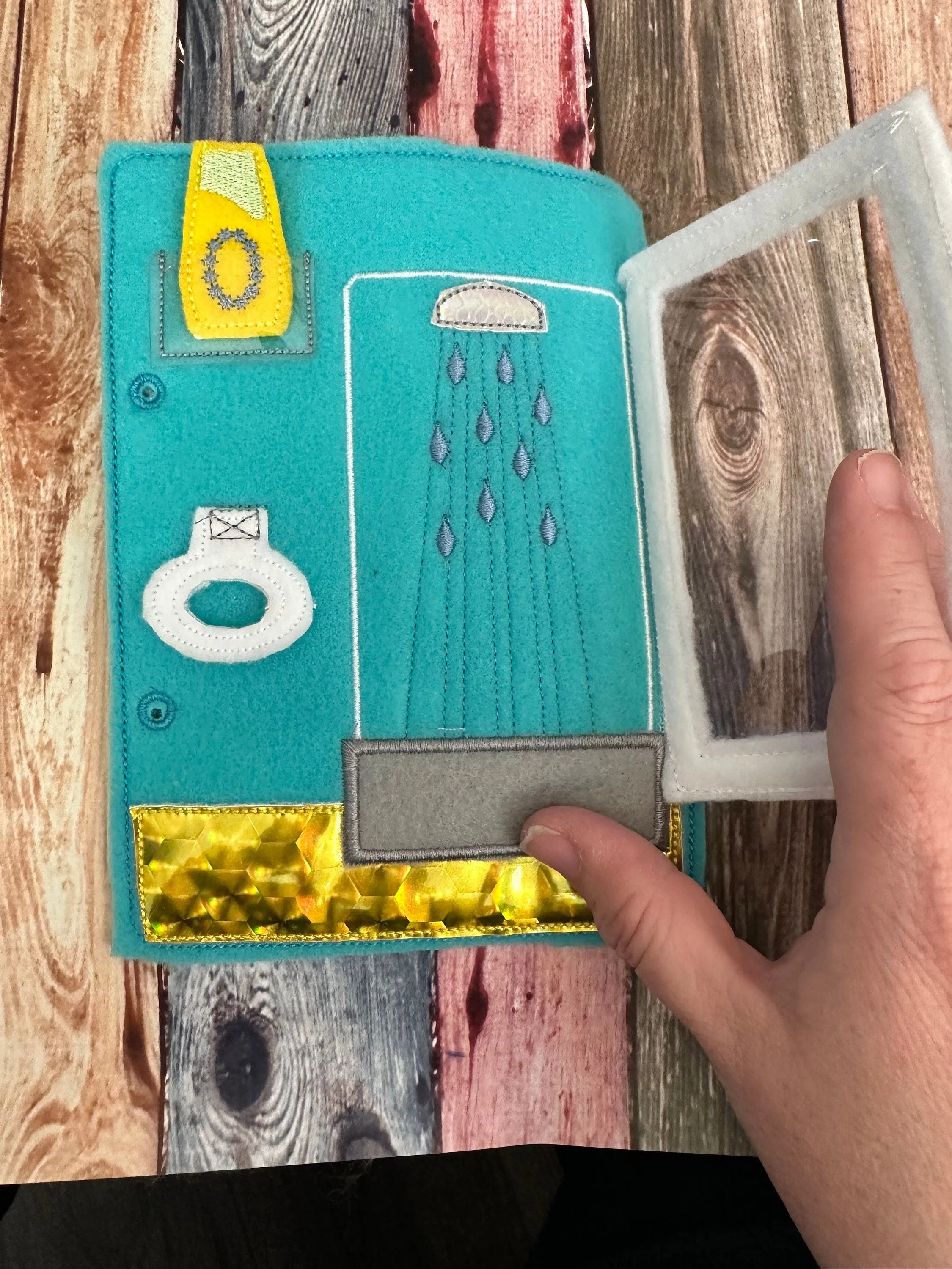 Portable Felt Dollhouse Quiet Book - Toddler Quiet Activity Toy - Educational Gift For Boys and Girls - Learning Toy - Unpaper Doll