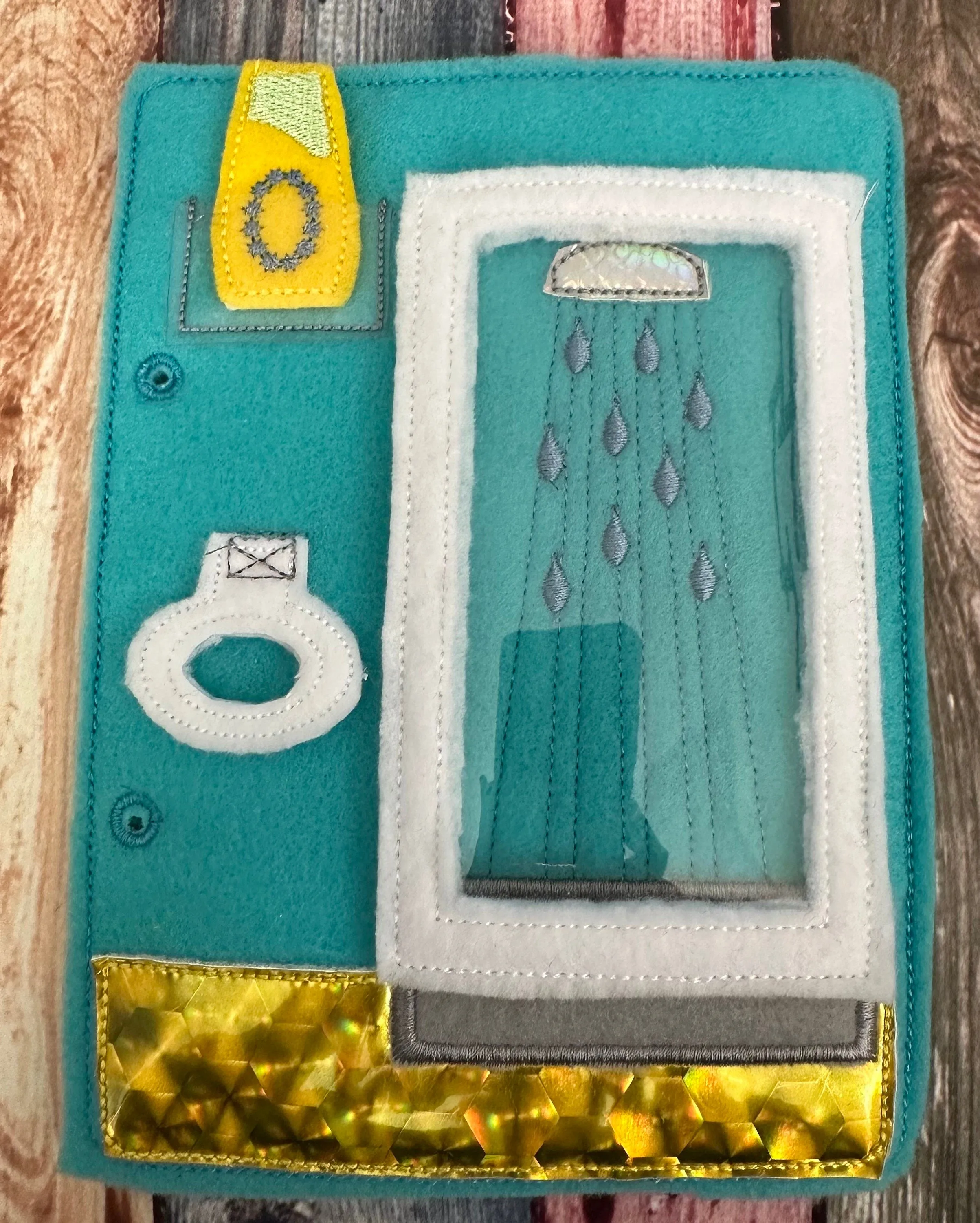 Portable Felt Dollhouse Quiet Book - Toddler Quiet Activity Toy - Educational Gift For Boys and Girls - Learning Toy - Unpaper Doll