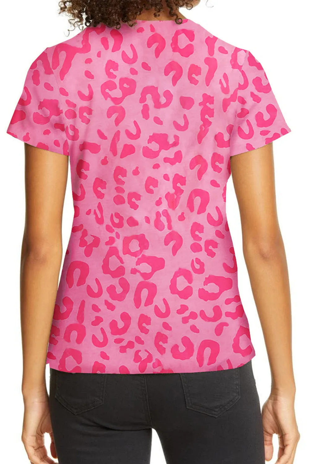 Print Crew Neck Short Sleeve T Shirt