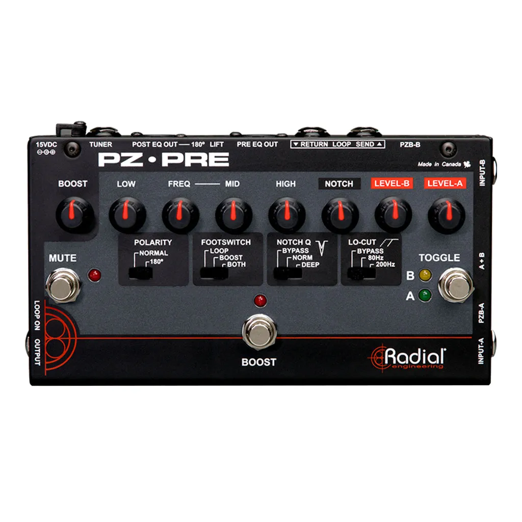 Radial PZ-PRE - Acoustic Instrument Preamp