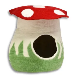 Red Mushroom Cat House