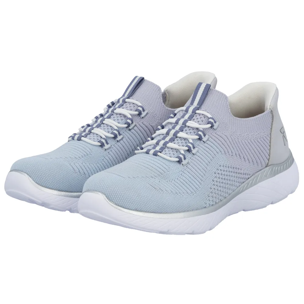 Rieker M5066-30 (Slip) Aqua Lilac Trainers