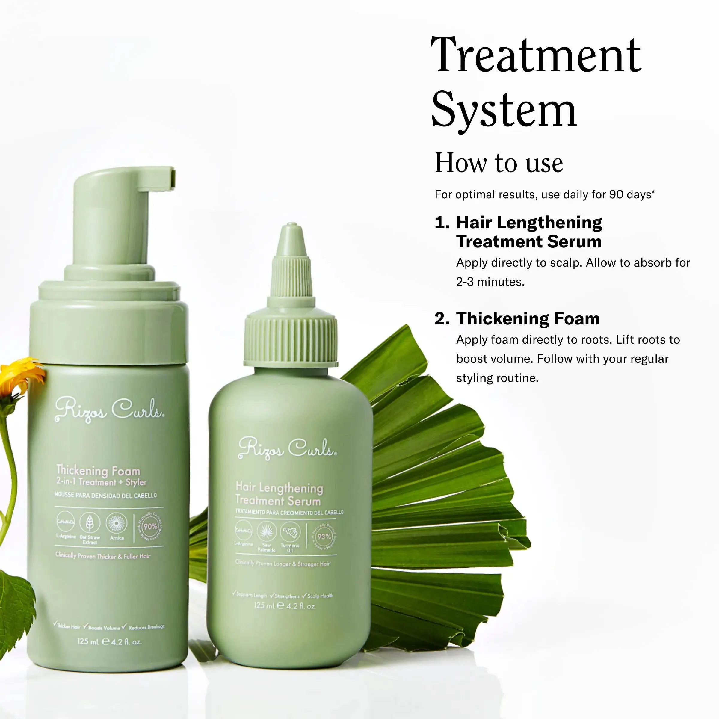 Rizos Curls Thickening Foam: 2-in-1 Treatment   Styler 125ml