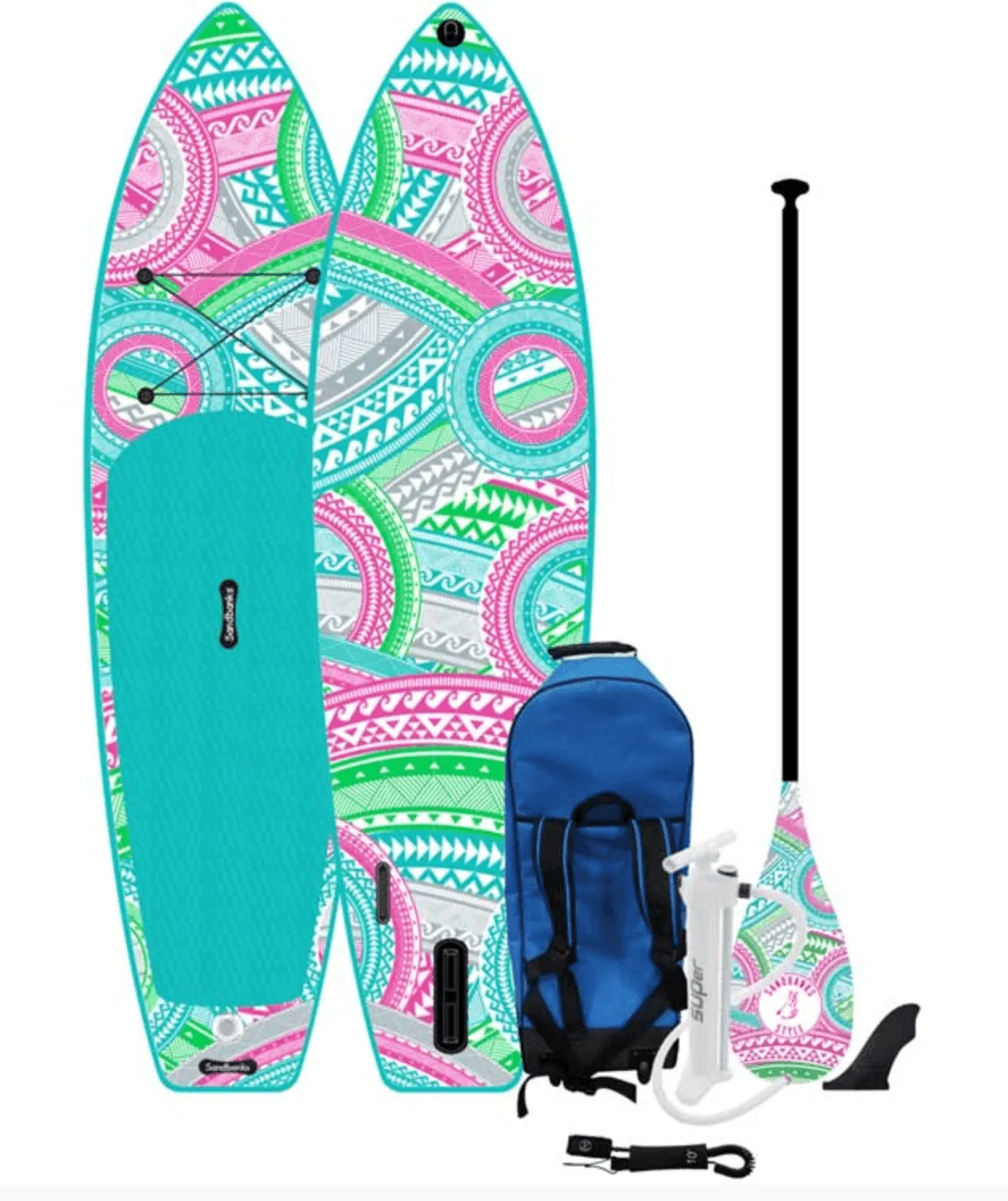 Sandbanks Ultimate SUP board complete Malibu 10'6 by 32" by 6"