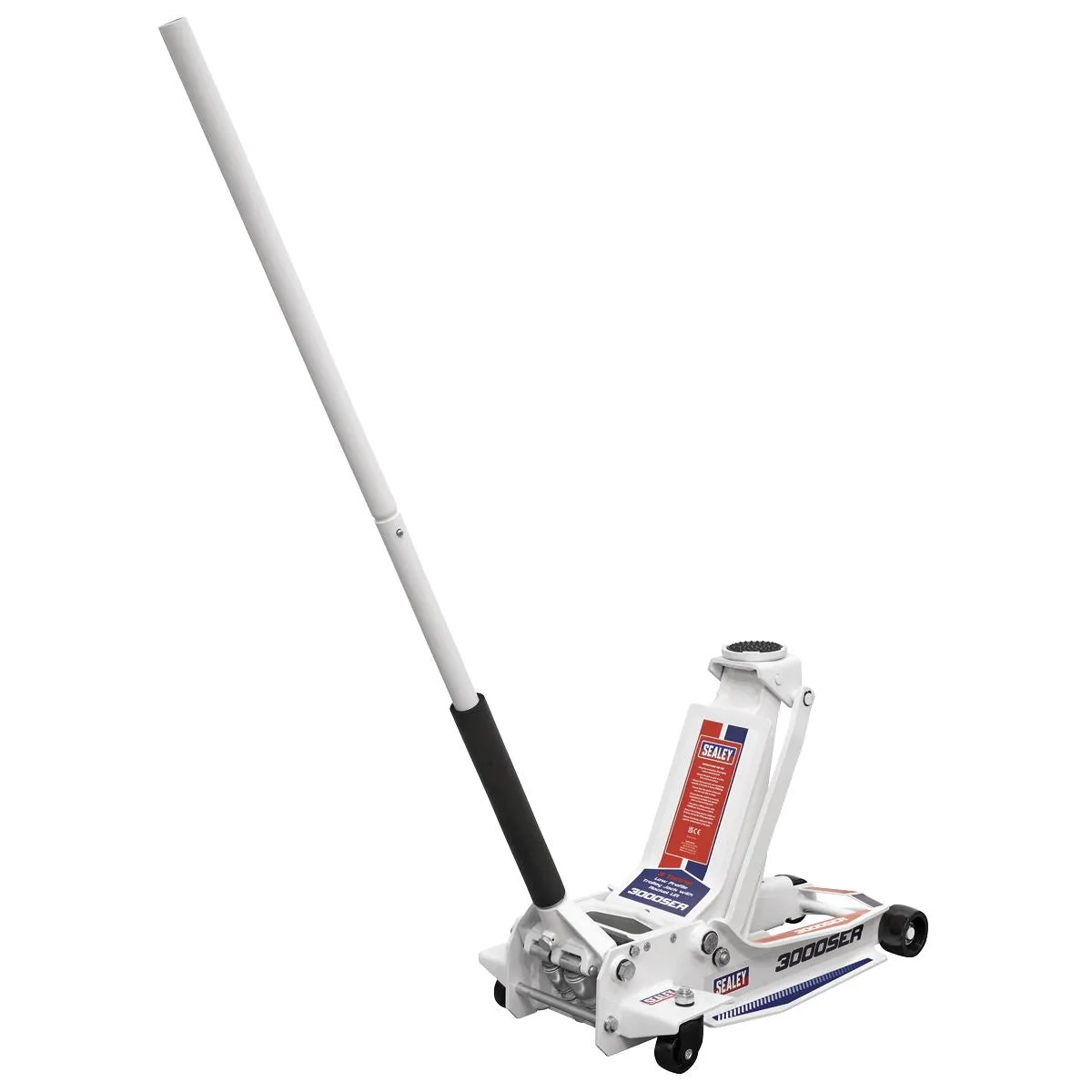 Sealey Low Profile Long Reach Trolley Jack with Rocket Lift 3 Tonne
