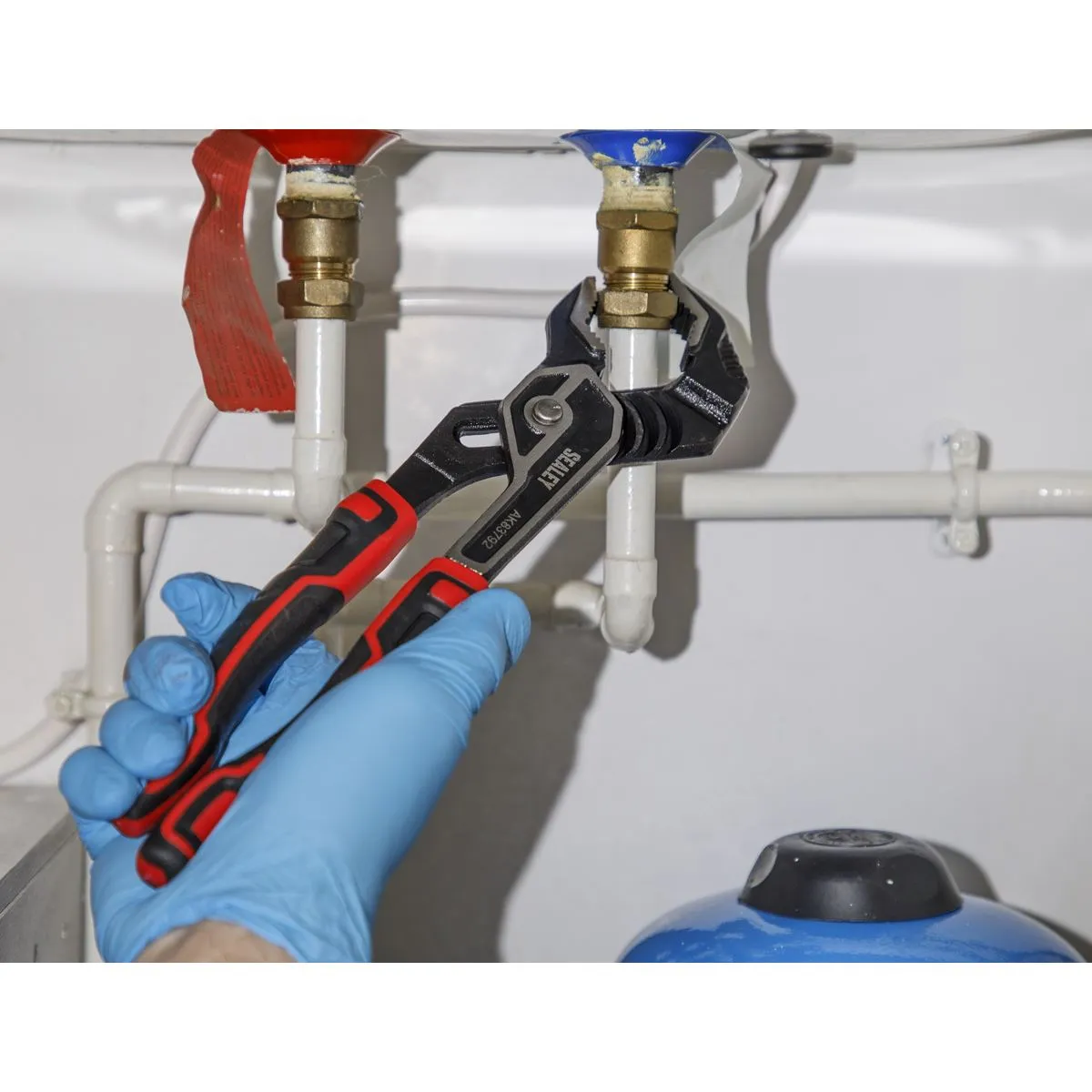 Sealey Pliers Set High Leverage 4 Piece Side Cutters Combination Long Nose Water Pump