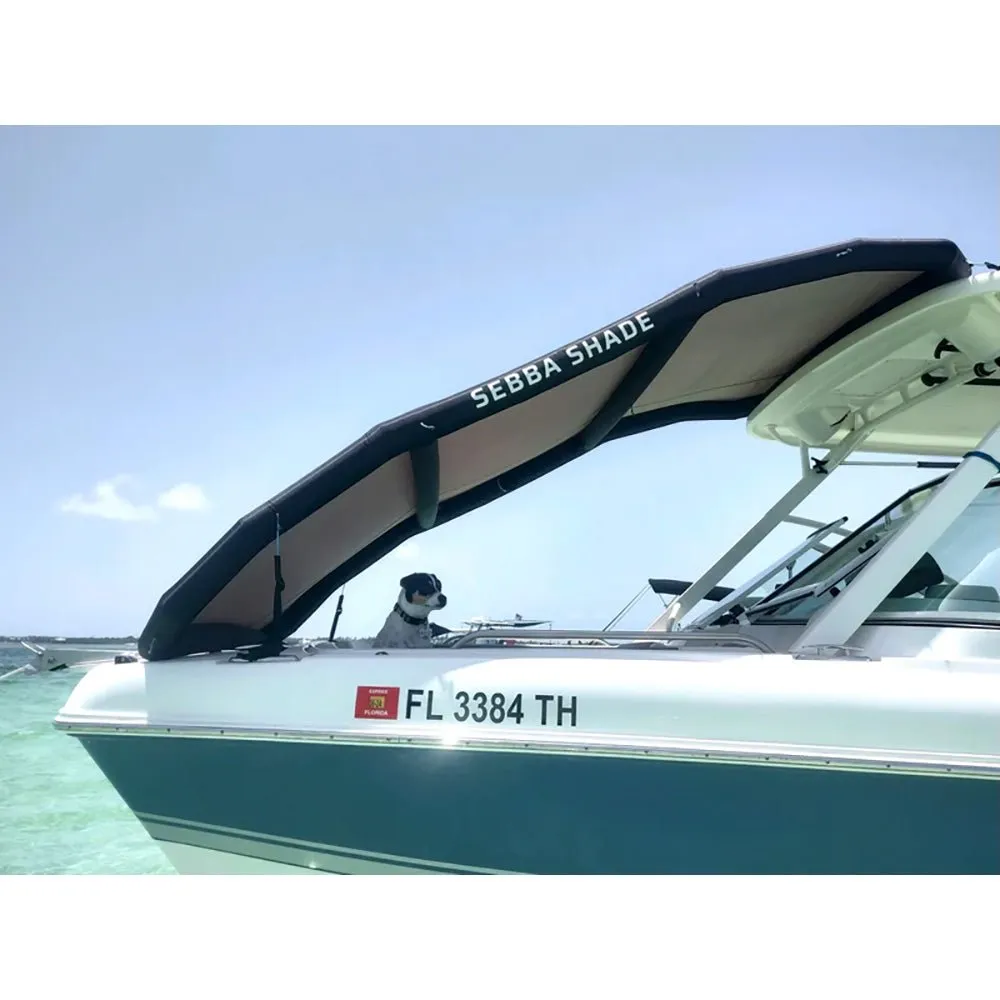 Sebba Shade 8 x 12 ft. Blue Sun Shade f/Boats 26' 