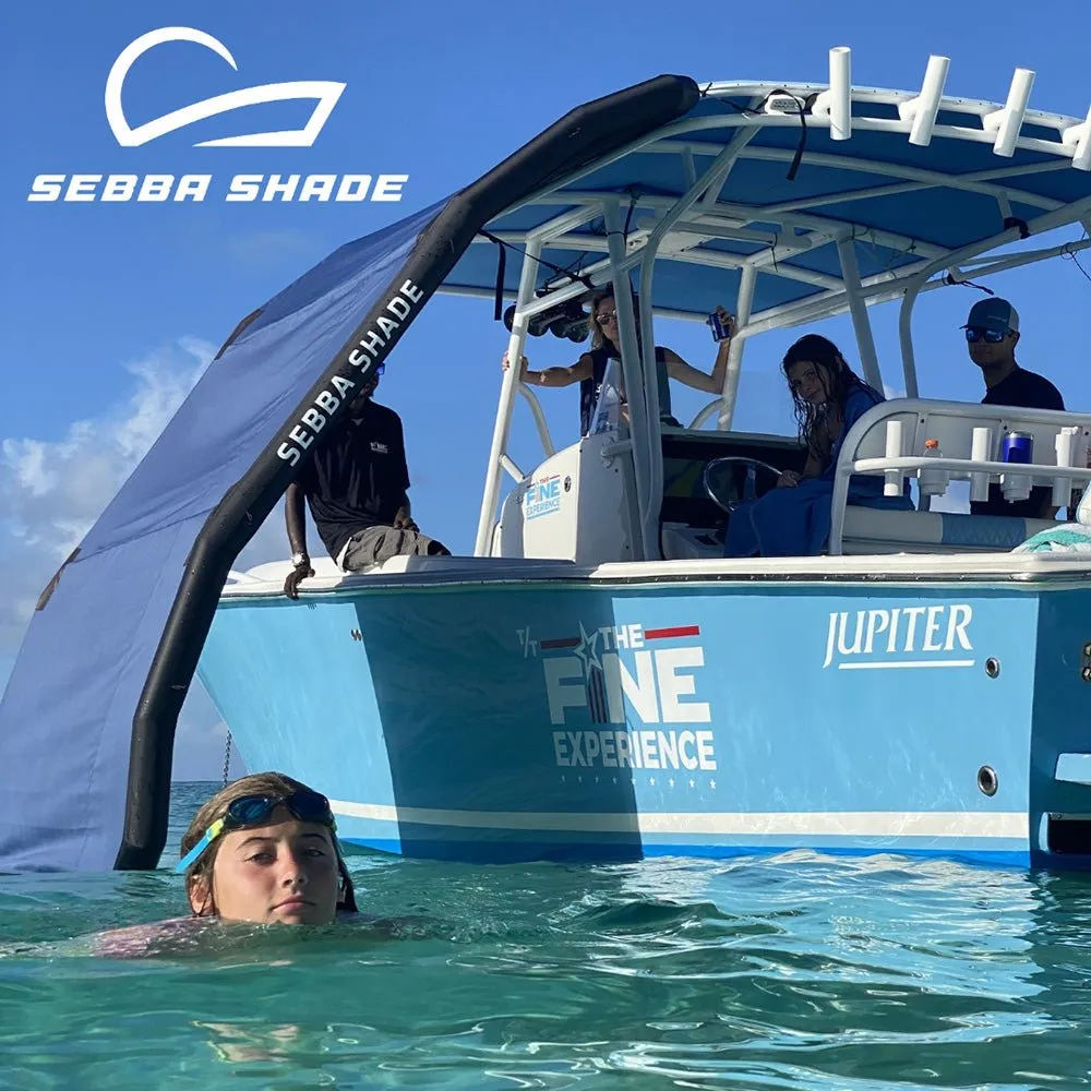 Sebba Shade 8 x 12 ft. Blue Sun Shade f/Boats 26' 