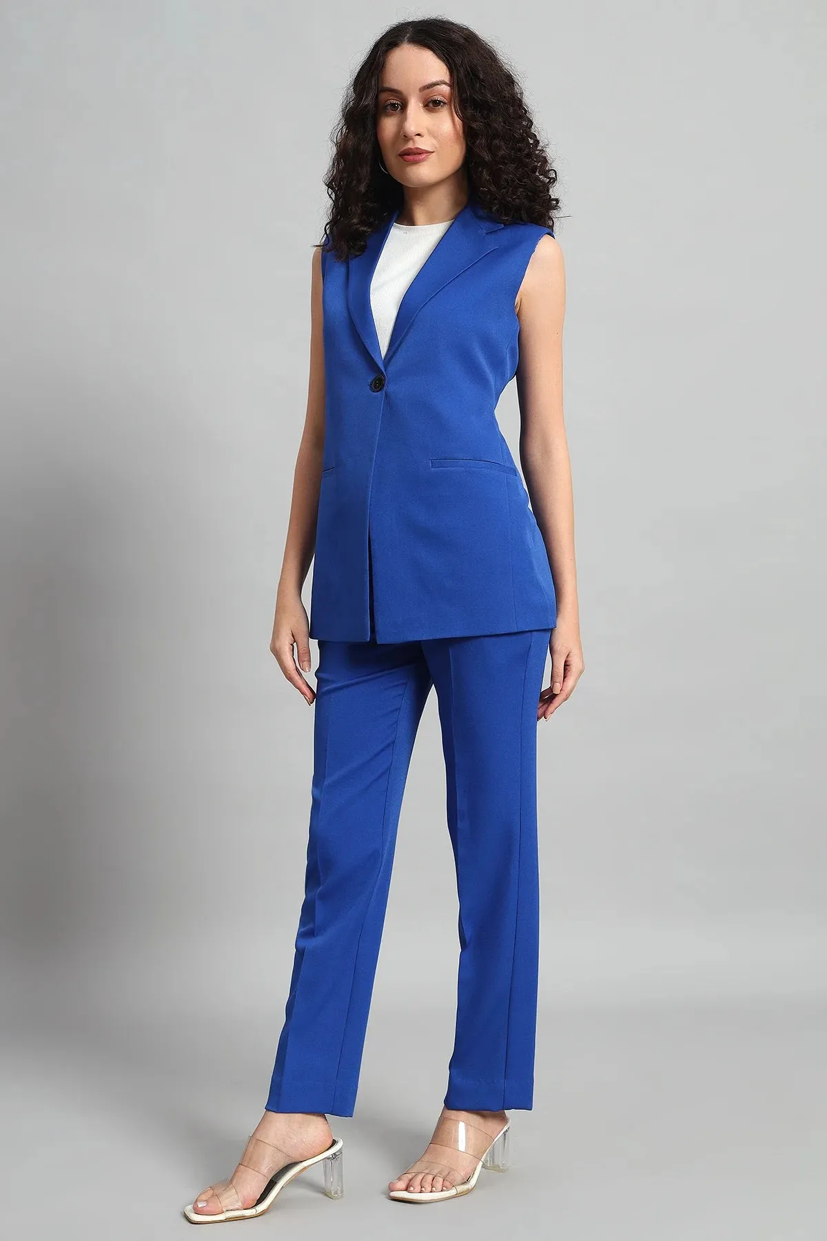 Signature Blazer Co-ord Set, Blue