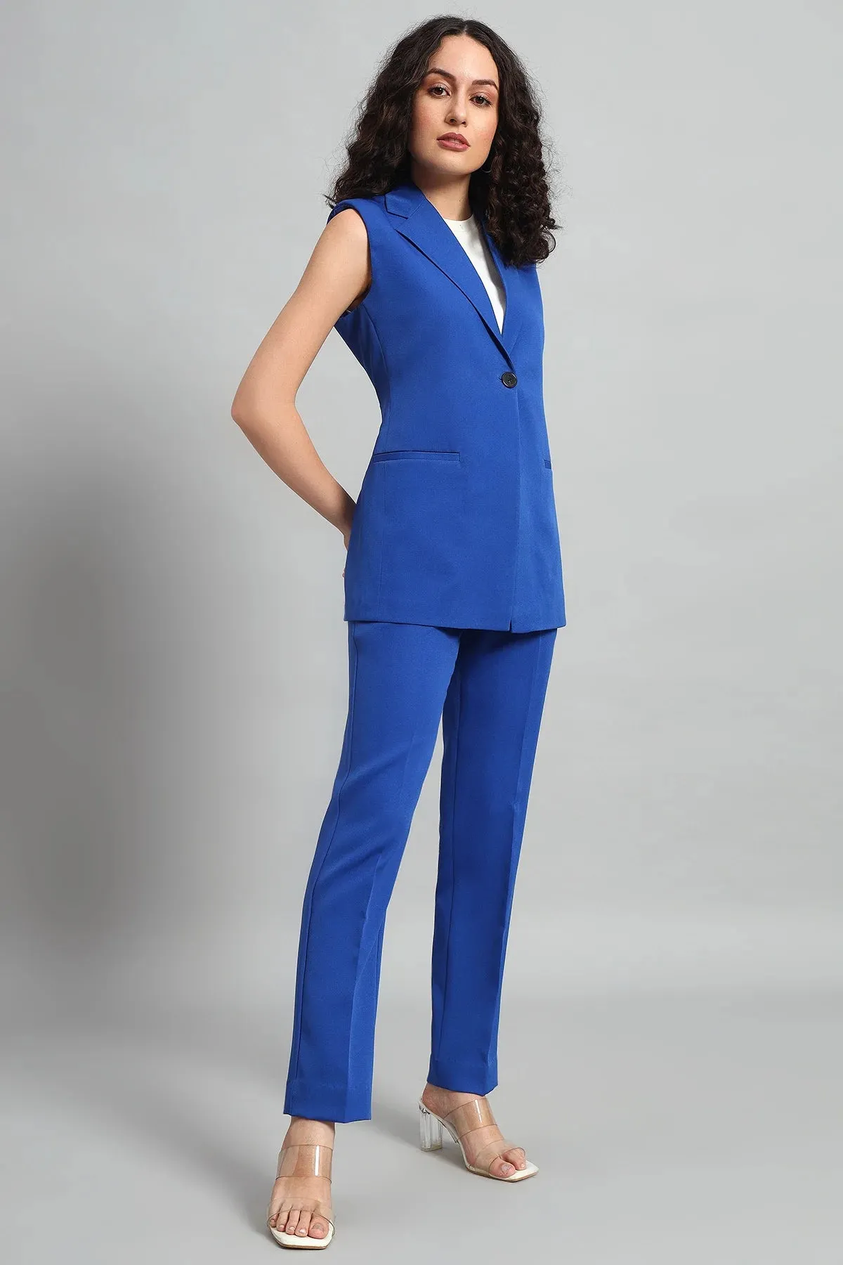 Signature Blazer Co-ord Set, Blue
