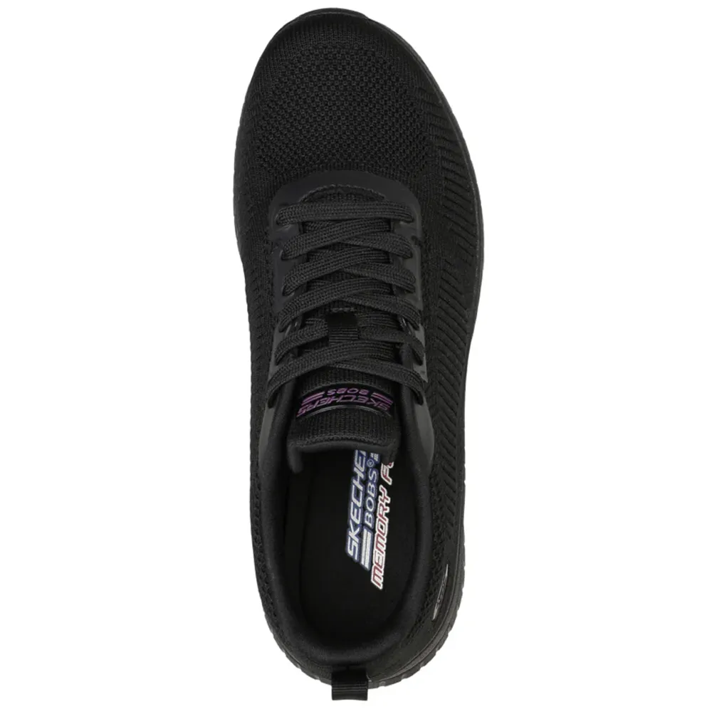 Skechers Bobs Squad Chaos - Face Off Black Trainers