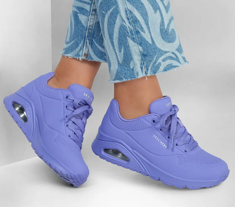 Skechers Stand On Air Uno Lilac Trainers