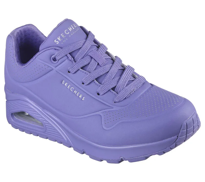 Skechers Stand On Air Uno Lilac Trainers