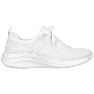 Skechers Ultra Flex 3.0-Let's Dance White/Silver Trainers