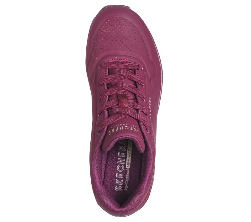 Skechers Uno - Stand on Air Plum Trainers