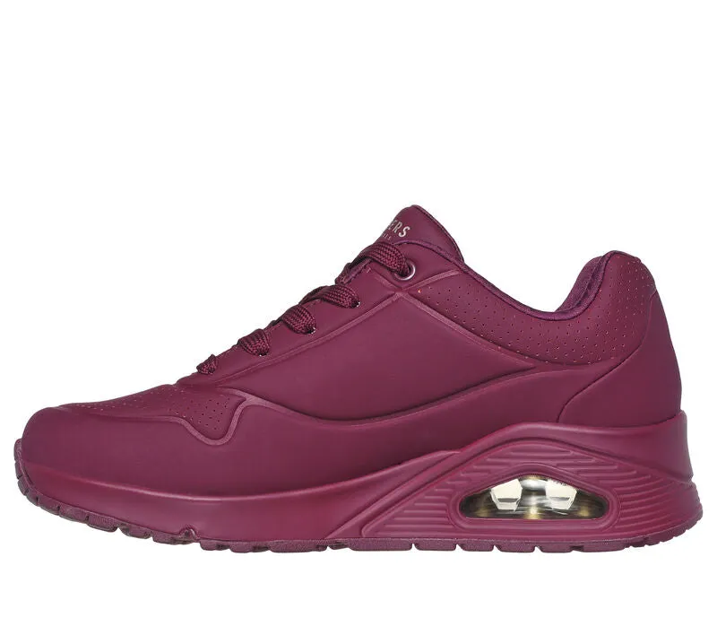 Skechers Uno - Stand on Air Plum Trainers