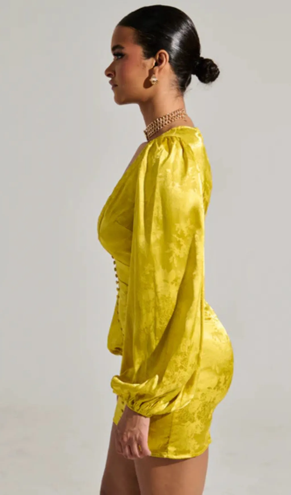 SLEEK AND CHIC SATIN MINI DRESS