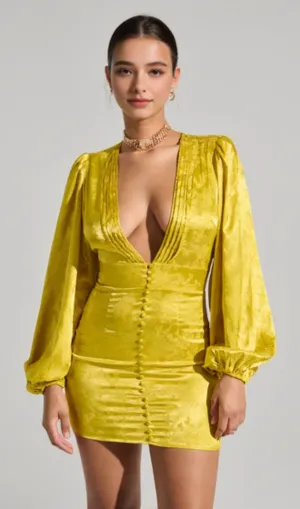 SLEEK AND CHIC SATIN MINI DRESS