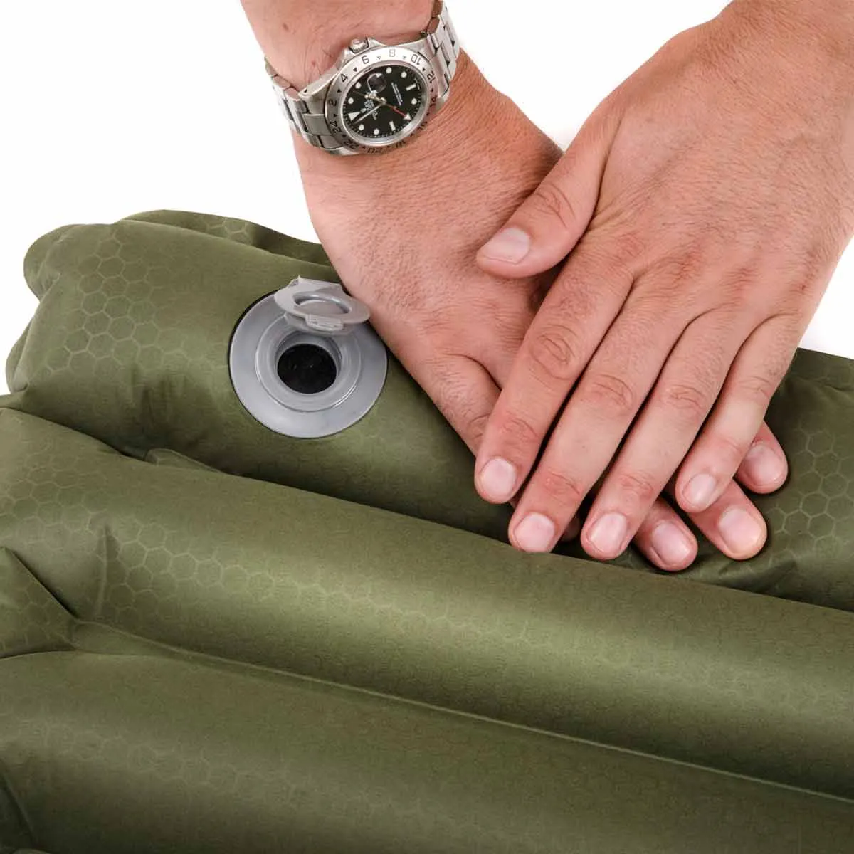 Snugpak Air Mat with Built-in Pump Olive 183cm x 51cm