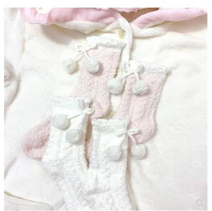 Soft Touch Pom Pom House Socks