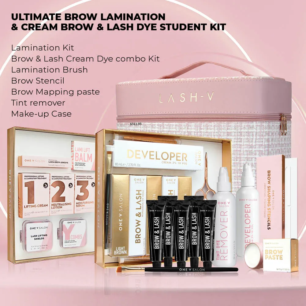 Student Brow Kit - Lamination and Brow Dye / lash lift and tint