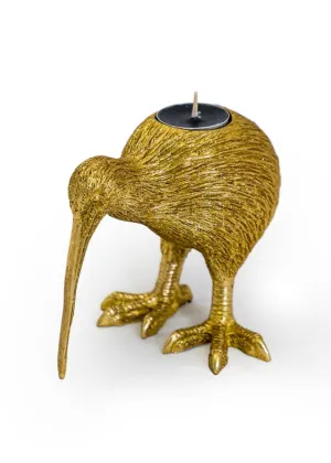 Succubus Home Kiwi Bird Tealight Holder in Gold