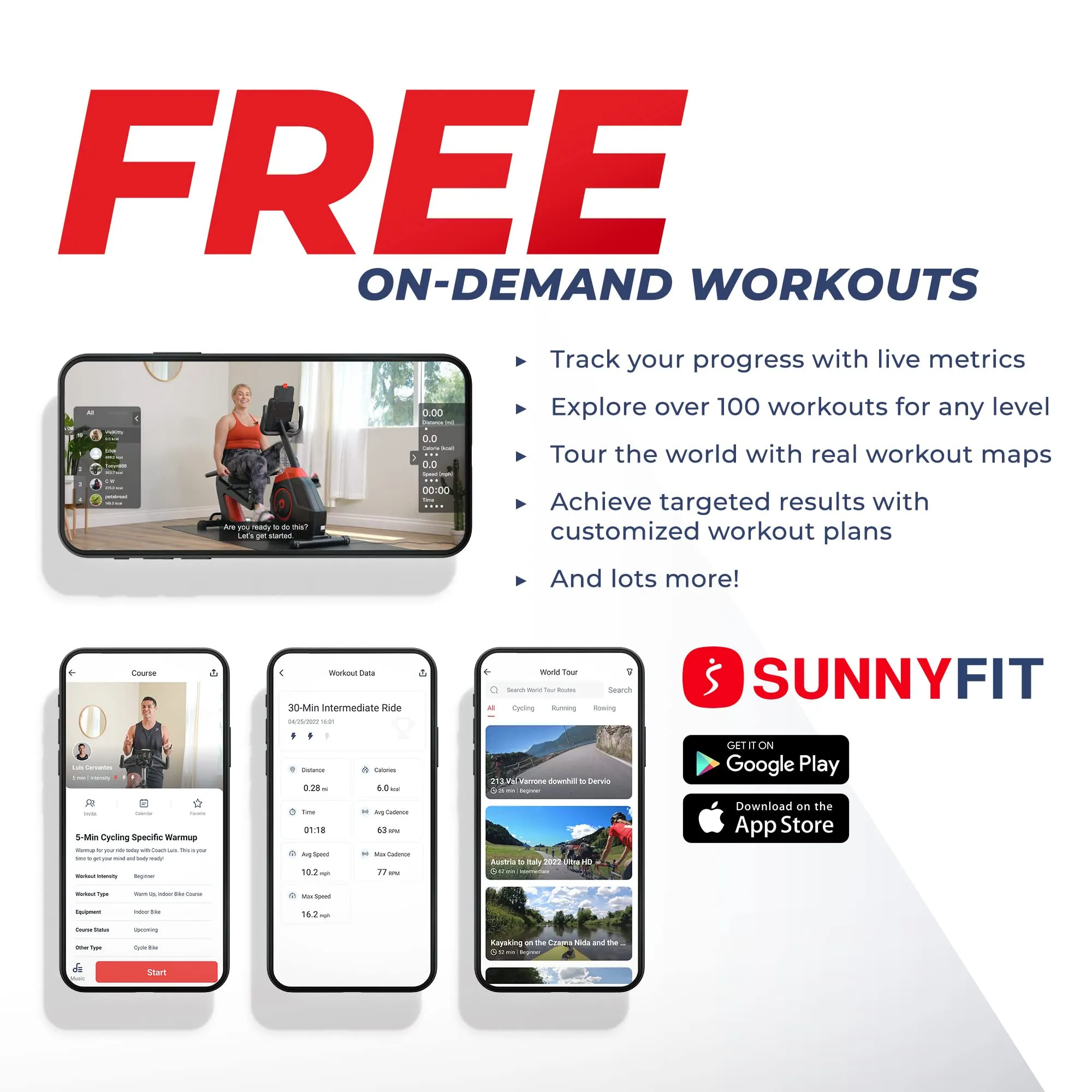 Sunny Health & Fitness Electromagnetic Recumbent Cross Trainer Exercise Elliptical Bike w/ Arm Exercisers, Easy Access Seat & Exclusive SunnyFit® App Enhanced Bluetooth Connectivity - SF-RBE4886SMART