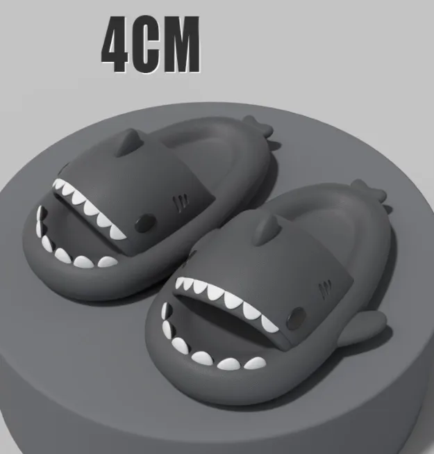 Tides for Grown-ups, Indoor and Outdoor Funny Shark Slippers
