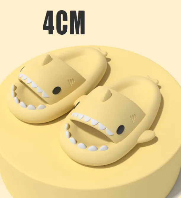 Tides for Grown-ups, Indoor and Outdoor Funny Shark Slippers