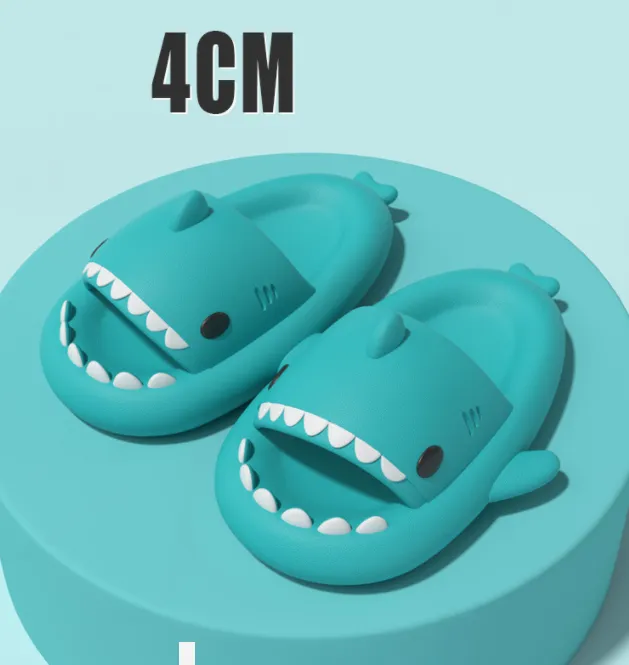 Tides for Grown-ups, Indoor and Outdoor Funny Shark Slippers