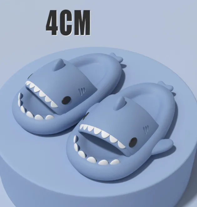 Tides for Grown-ups, Indoor and Outdoor Funny Shark Slippers