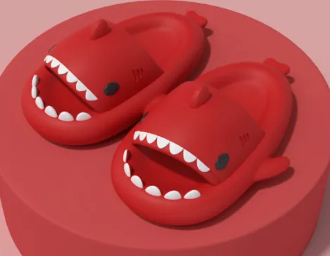 Tides for Grown-ups, Indoor and Outdoor Funny Shark Slippers