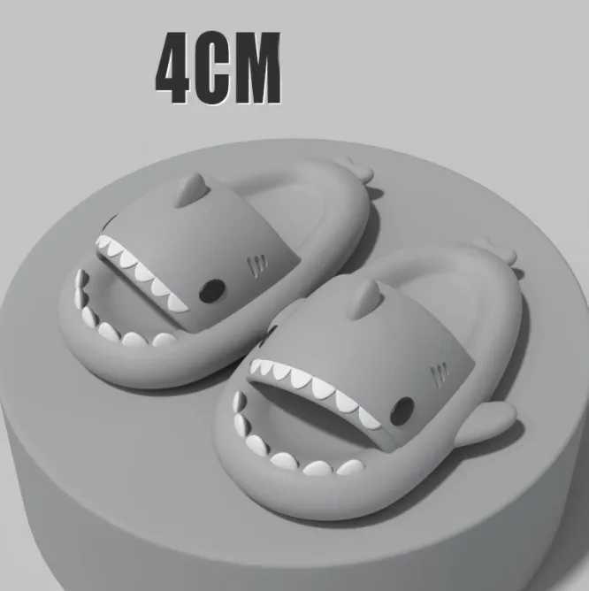 Tides for Grown-ups, Indoor and Outdoor Funny Shark Slippers