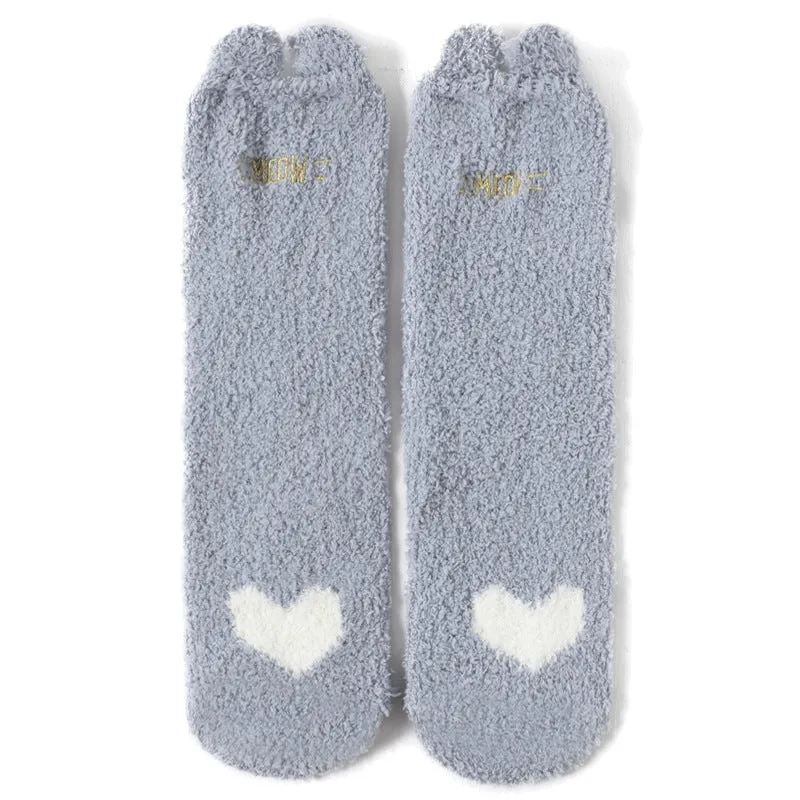 Towel-Touch Cute House Socks