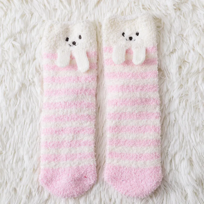 Towel-Touch Cute House Socks