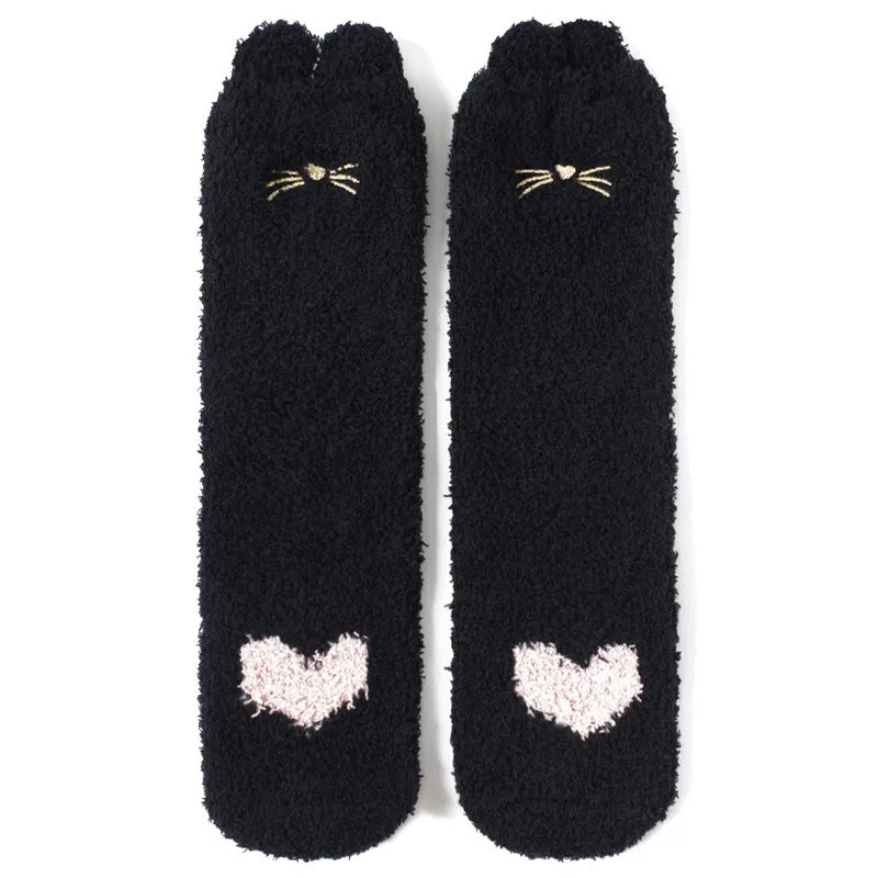 Towel-Touch Cute House Socks
