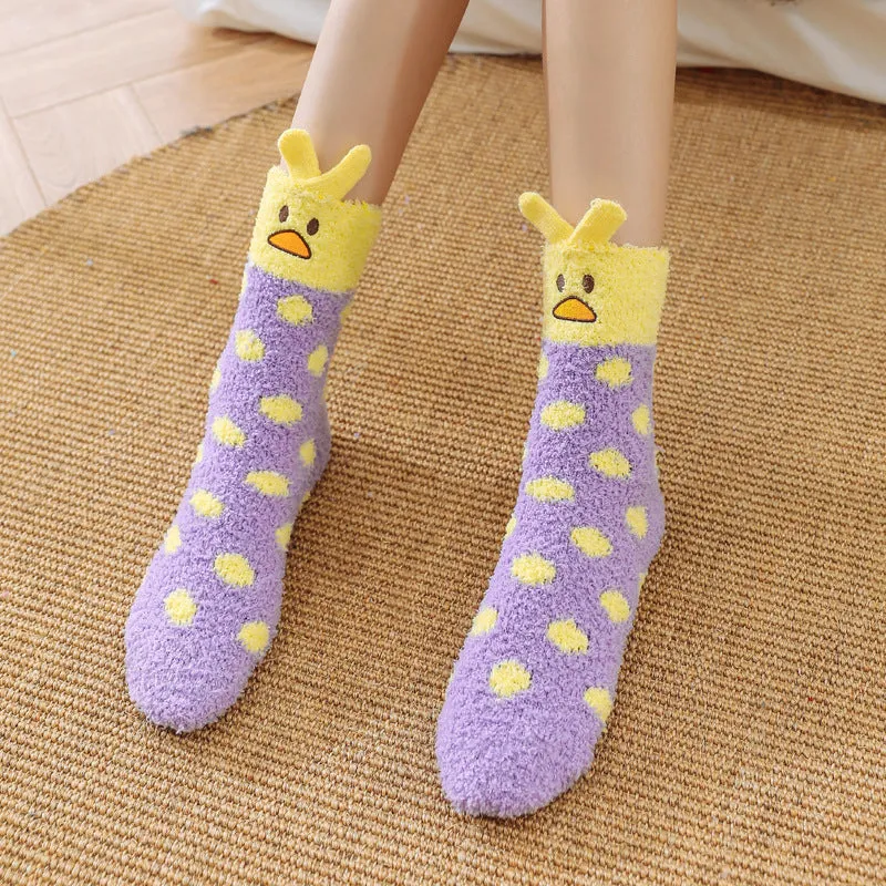 Towel-Touch Cute House Socks